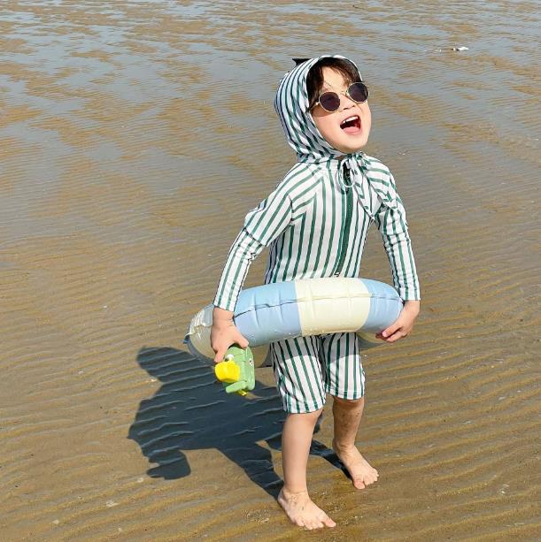 2023夏新品 ベビー服 水着 男の子女の子 連体水着 長袖 温泉 スイムウェア 韓国風子供服