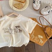 ★Boys&Girls★　子供Tシャツ　アメリカカートゥーン　半袖　ビンテージ　子供服　韓国キッズファッション