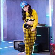 キッズ ダンス衣装 ヒップホップ チェック柄 HIPHOP 子供服 ダンスパンツ
