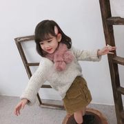 韓国子供服 冬の暖かアイテム ファーマフラー お洒落で可愛らしいあなただけ