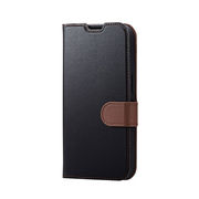 エレコム iPhone 14 Pro ソフトレザーケース 薄型 磁石付 リサイクル素材 P