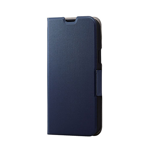 エレコム iPhone 14 Plus ソフトレザーケース 薄型 磁石付 PM-A22BP