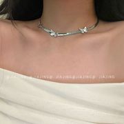 ネックレス　アクセサリー　韓国ファッション　デザイン　ビンテージ　蝶々