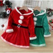 クリスマス   子供服  ベビー   長袖 ワンピース   女の子  ファッション  2色