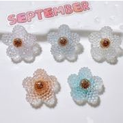 花   デコパーツ DIY  貼り付けパーツ    手芸diy用デコレーション  ヘアアクセサリー  手作り