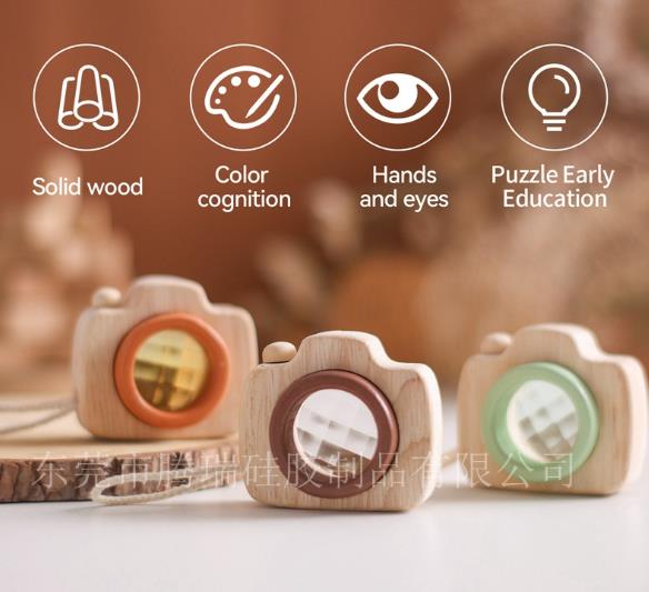 北欧 子供用品 baby 知育おもちゃ ベビー  木製 カメラ 玩具 おもちゃ 手握玩具 ギフトセット3色
