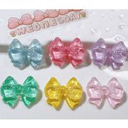 手芸DIYデコ素材 デコパーツ樹脂アクセサリーパーツデコパーツ  DIY素材 貼り付けパーツ 手芸材料6色