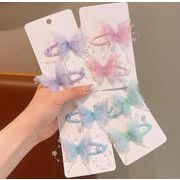 蝶レディース 子供用 韓国風髪飾り可愛い ヘアアクセサリーヘアゴム ヘアピン 4色