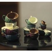 2024 雑貨 模型  インテリア置物  ミニチュア  コップ  コーヒー皿  スプーン モデル デコレーション5色