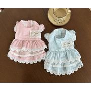 ペット服ワンピースペット用品 猫服 ネコ雑貨 小型犬服  犬服 超可愛い  2色