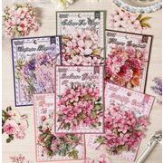 DIY手芸 手帳ステッカー文房具梱包ラベルシール 手帳 贈り物包装貼紙シーリングステッカー 6色