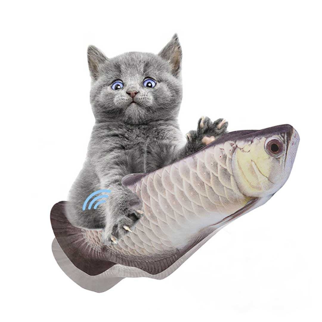 電動 ペット 猫 おもちゃ 魚 猫用 ぬいぐるみ USB充電式 動く魚