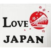 FJK 日本のTシャツ お土産 Tシャツ LOVE JAPAN 白 Lサイズ T-213-L