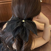 シュシュ　ヘアアクセサリー　デザイン　リボン　かわいい　韓国風　髪飾り