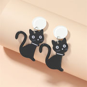 新しい かわいい 漫画の猫 韓国風イヤリング
