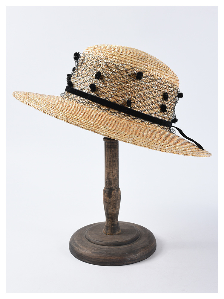 紫外線対策 麦わら帽子 バイザーハット 帽子 レディース UVカット ハット サンバイザー 麦稈帽子