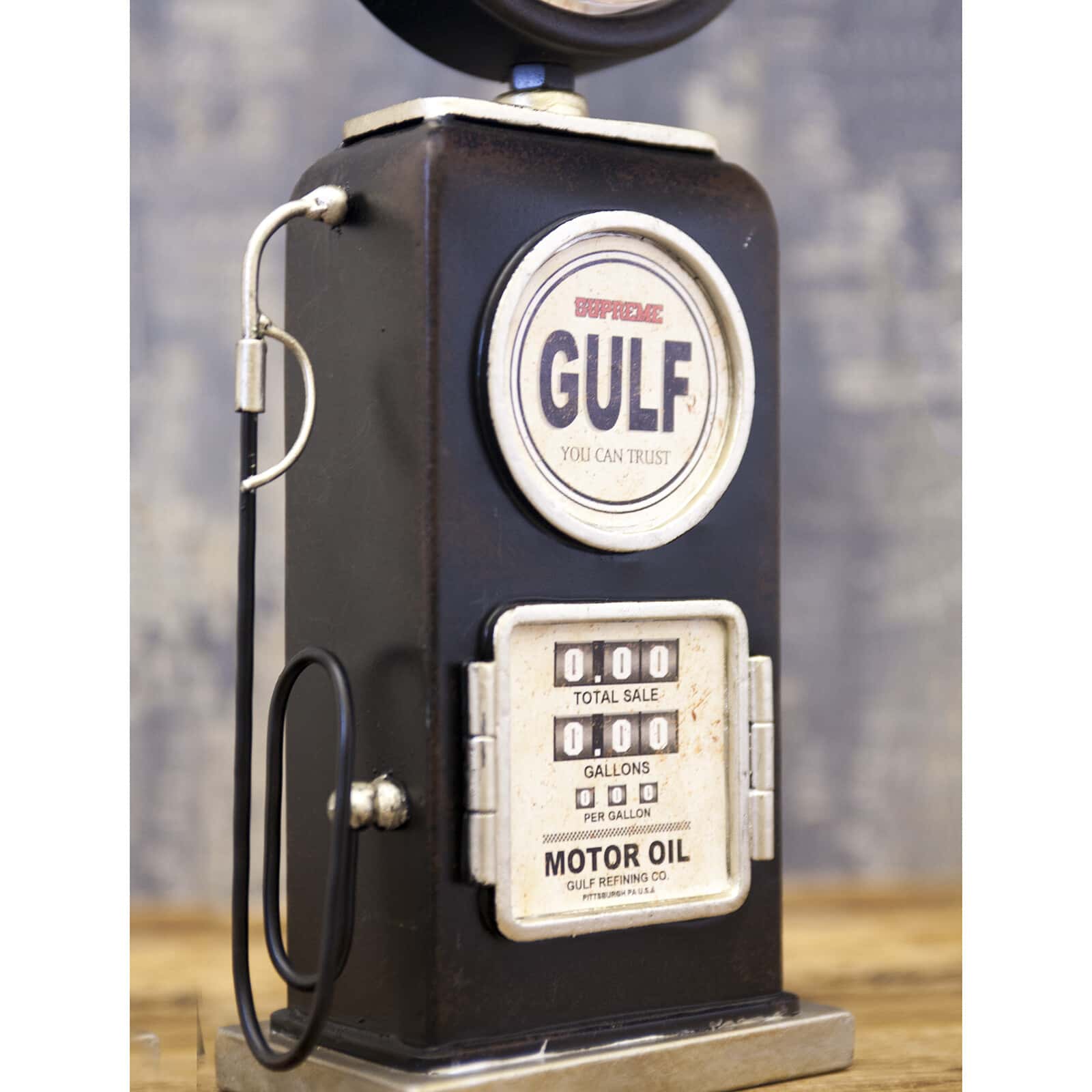 置き時計 BLACK GULF テーブルクロック ガスポンプ EA180148GAK-BK 雑貨のFULTAC（フルタック）  問屋・仕入れ・卸・卸売の専門【仕入れならNETSEA】