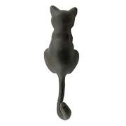 樹脂 アンティーク調 インテリア 猫フック一匹