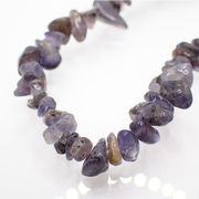 高品質 約40cm さざれ連 【1F No.102 アイオライト サイズ約2-5mm】 サザレ 天然石 ビーズ 国内発送