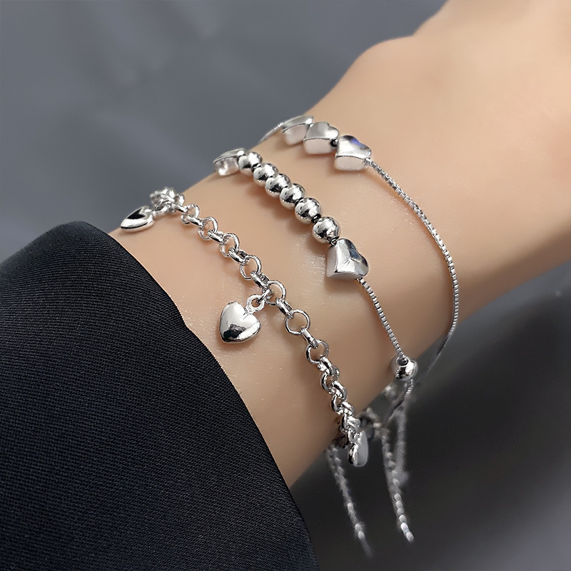 韓国ファッション　925シルバー   アクセサリー ブレスレット  ハンドメイド ブレスレット バングル 韓国
