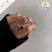 指輪 リング  ファッション 設計感 アクセサリー 優しい シンプル 調節可能