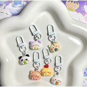 猫 うさぎ  パンダ  キーホルダー     韓国風    キーリング    プレゼント  バッグストラップ  DIY  小物