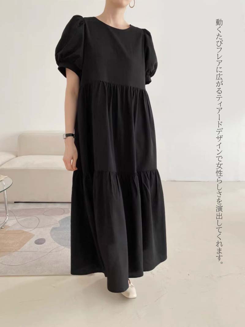 新作セール!   ティアード風 Aライン ワンピース 楽天市場】セットアップ風 Aライン ティアード ロング