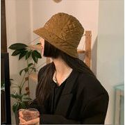 漁師の帽子   春と秋レディースハット    韓国風   ファッションバケットハット★漁師の帽子
