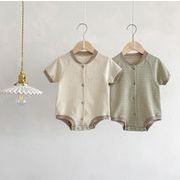 キッズ服     韓国子供服     半袖    ロンパース    赤ちゃん    連体服    二色