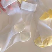 レディースファッション　夏　透明　ソックス  可愛い　きれいめ　靴下　5組セット
