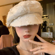 帽子　キャスケット　韓国ファッション　レディース　デザイン　秋冬　フリンジ