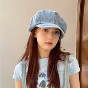 帽子　キャスケット　韓国ファッション　レディース　デザイン　デニム