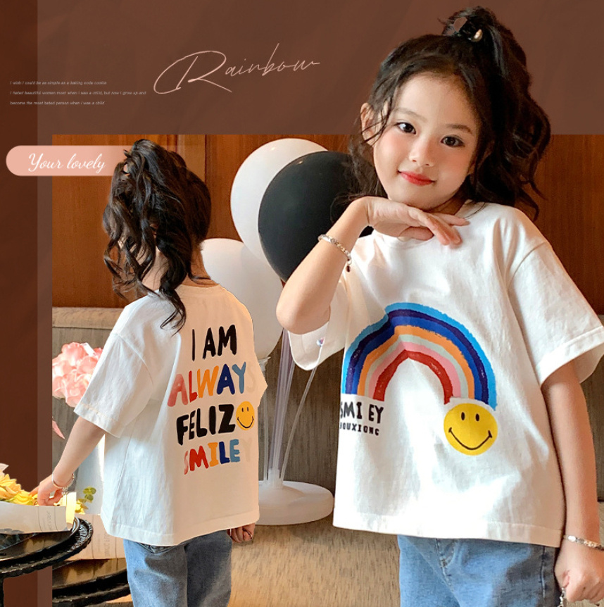【SUMMER新発売】ベビー服 キッズ 女の子 男の子 韓国風子供服 トップス Tシャツ 上着
