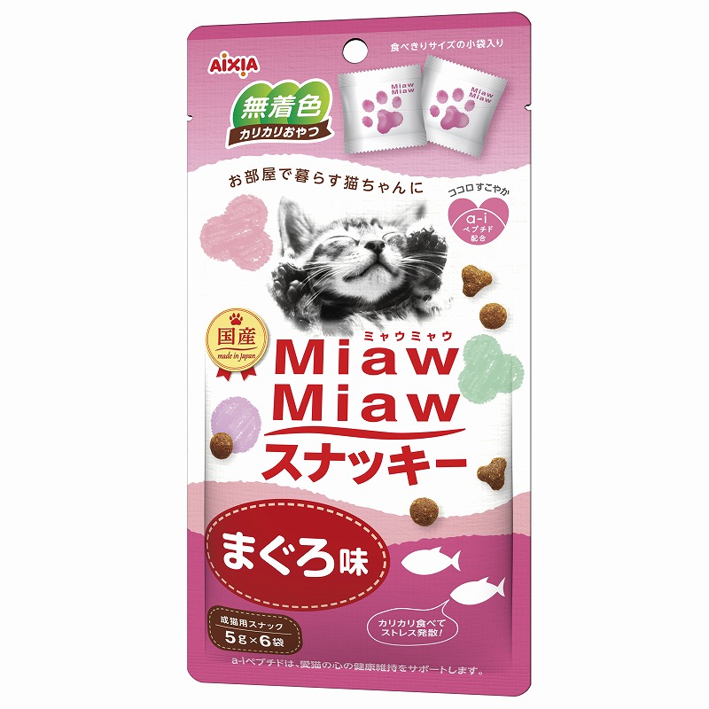 ［アイシア］MiawMiaw スナッキー まぐろ味 30g