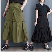【春夏新作】ファッションスカート♪ブラック/グリーン2色展開◆