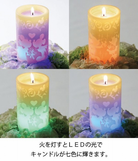 kameyama candle ミッキー＆ミニーＬＥＤピラー キャンドル 株式会社