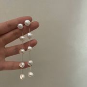 パールピアス　アクセサリー　シルバー925ポスト　デザイン　ファッション