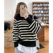 秋冬新作　ニット レディース  ニットセーター  ゆったり トップス