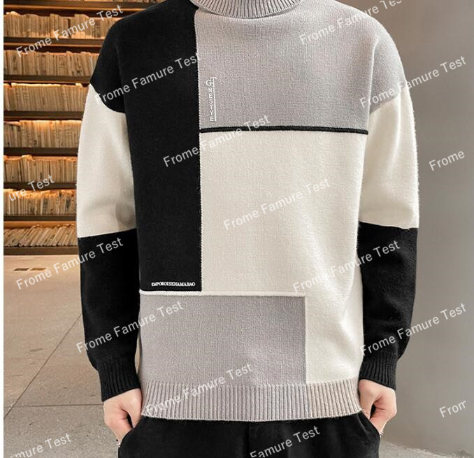 新しいデザイン、紳士服のセーター、プルオーバー、秋冬の新しい男韓国スタイル高領.