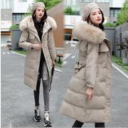 新しい韓国のファッション★女性の厚い綿のコート★ゆるい冬のコート★ロングコート