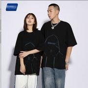 韓国風  Tシャツ　半袖Tシャツ　夏の新しい　カジュアルTシャツ　ファッションTシャツ★S-X