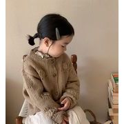 かわいい    ニットカーディガン    セーター    上着    キッズ服     韓国風子供服    アウター