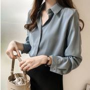 秋新しい    韓国風　 　長袖シャツ， 気質ファッション シャツ★  シャツ★M-4XL