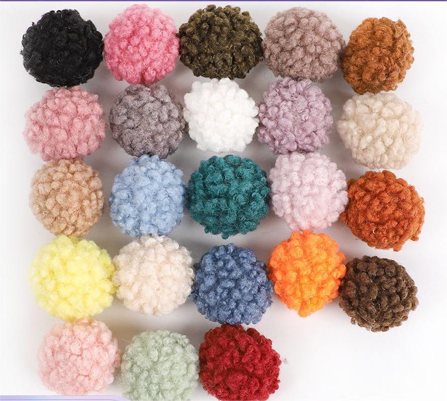 ファーボール  ポンポン チャーム ペンダント ふわふわ アクセサリーパーツ DIY 手芸材料 ピアスパーツ