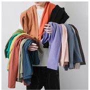 魅力を増すコツ コットンtシャツ 長袖tシャツ メンズtシャツ 2023春秋 ベースシャツ 大人気 ジュニア