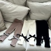 ★Girls★　キッズレギンス　リボン付き　ガールズタイトパンツ　韓国子供服