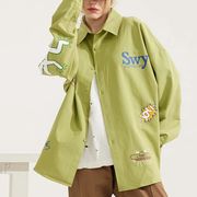 【SPMX】正規品 2023秋新作　韓国風レディース服　ゆったり　シンプル　カジュアル　きれいめ　長袖シャツ