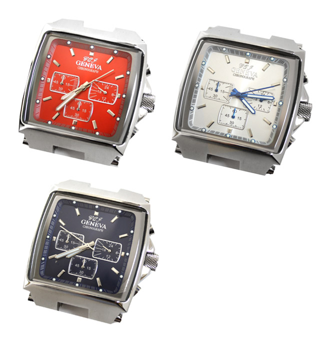 【代引不可】GENEVA QUARTZ ジェネバクォーツ  腕時計 GQ-045-047