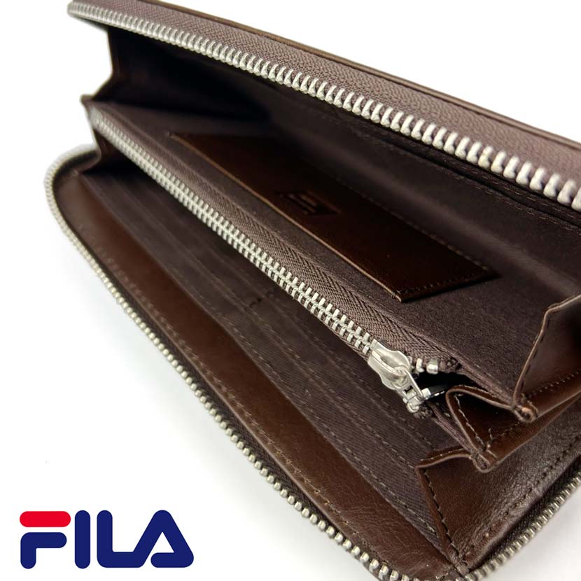 当店別注商品】全4色 FILA フィラ リアルレザー ラウンド