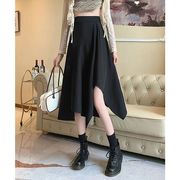 【日本倉庫即納】アシンメトリー スカート Aライン 韓国ファッション